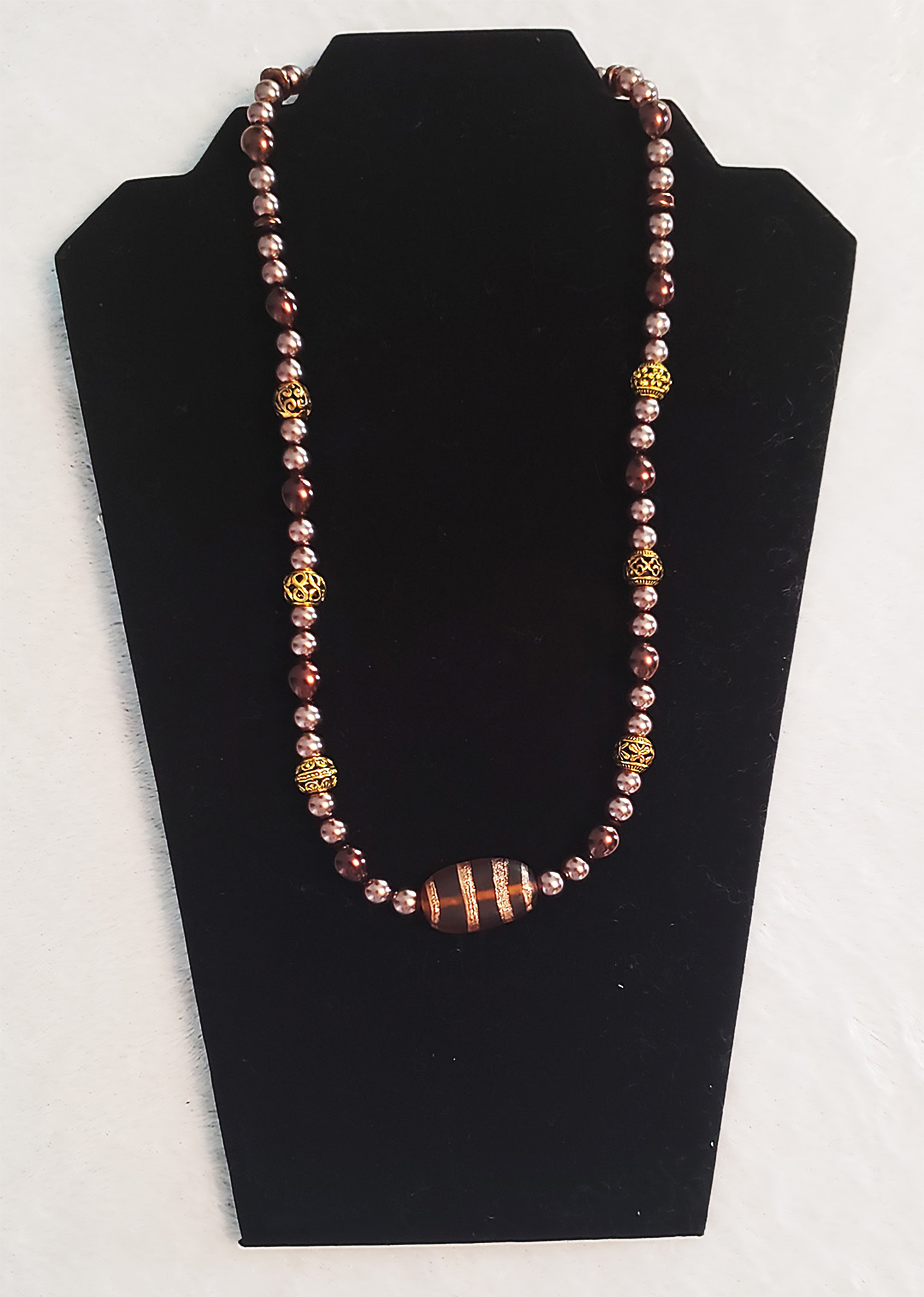 Brown Gemstone Necklace